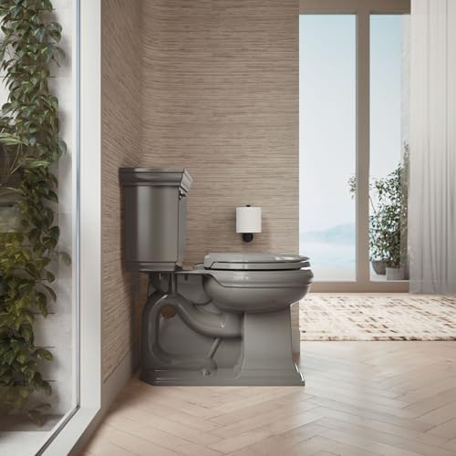 KOHLER 4639-RL-NY Cachet ReadyLatch Round Toilet Seat Soft Close, Thunder Grey - Image 4