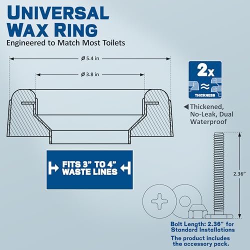 NEEXAN Extra Thick Toilet Wax Ring Kit - Image 4