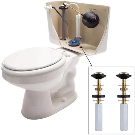 2 Pack Universal Toilet Tank to Bowl Bolt Kits, antfees Heavy Duty Toilet Seat - Image 3