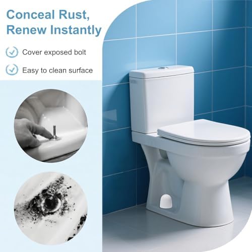 4 Packs Upgrade Toilet Bolt Caps, 1.44 Inch Height Plastic Toilet Bolt Covers - Image 4