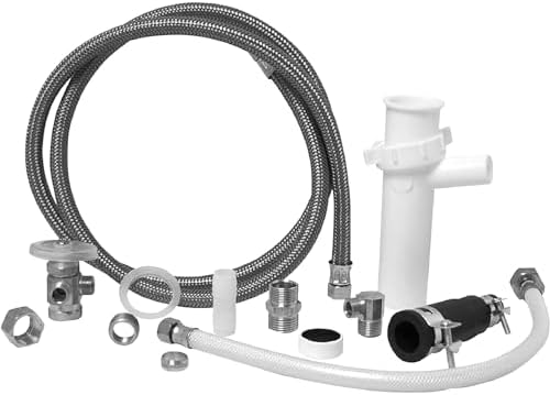 Waxman PlumbCraft White Dishwasher Installation Kit 7027700LF, Dishwasher Parts by PlumbCraft