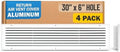 Fits 30x6 Hole | Aluminum Return Air Grille by Handua | Vent Cover Grill by Handua