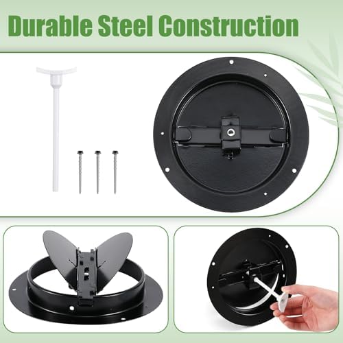 Therwen 4 Set 8 Inch Round Ceiling Diffuser Vent Cover - Image 4