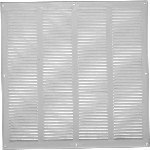 Repa Market Air Vent Cover 16x16 Inch White Galvanized Steel Louvered Grill - Image 7