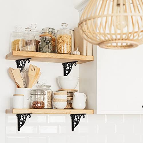2 Pack 8 Inch Shelf Brackets, Metal Bracket - Image 6