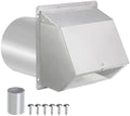 8 inch Wall Vent Cover, Exhaust Vent Hooded Wall Vent by JYINCPED