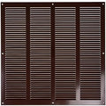 Repa Market Air Vent Cover 16x16 Inch Brown Galvanized Steel Louvered Grill by RepaMarket