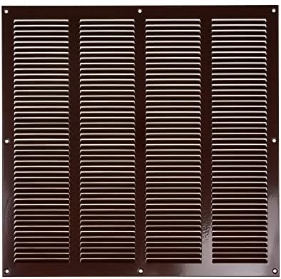 Repa Market Air Vent Cover 16x16 Inch Brown Galvanized Steel Louvered Grill by RepaMarket