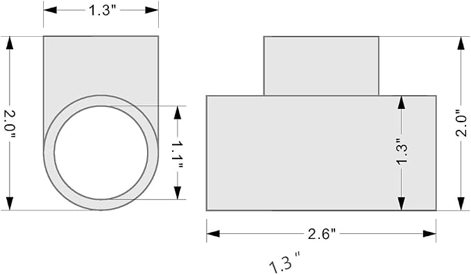 3 Way Flush 3/4 SCH40 TEE PVC Fitting Pipe Connector - Image 3