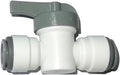 Acetal Copolymer 1/2" Tube OD Tube Fitting, Hand Shut Off Valve, Push to connect by YZMSZ