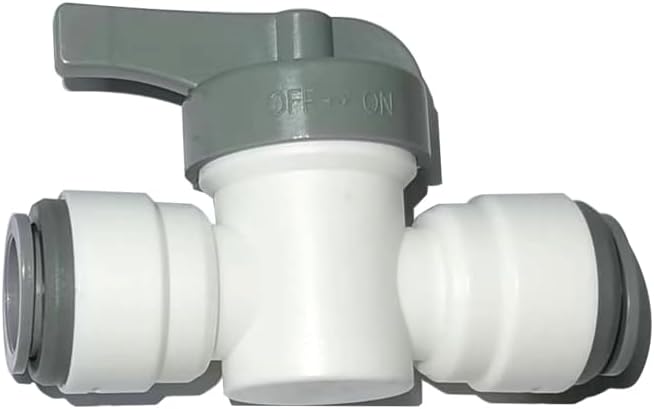 Acetal Copolymer 1/2" Tube OD Tube Fitting, Hand Shut Off Valve, Push to connect by YZMSZ