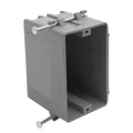 1-Gang PVC New Work Outlet Box, 18 Cubic Inch Switch Box | Gray New Work by XGGYA