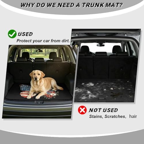Patriotic Butterfly Print Work Trunk Mat Heavy Duty Foldable Cargo Liner - Image 4