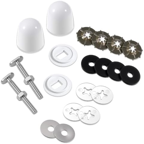 Toilet Floor Bolts and Caps Set Universal Toilet Floor Bolts and Caps Set by Unknown
