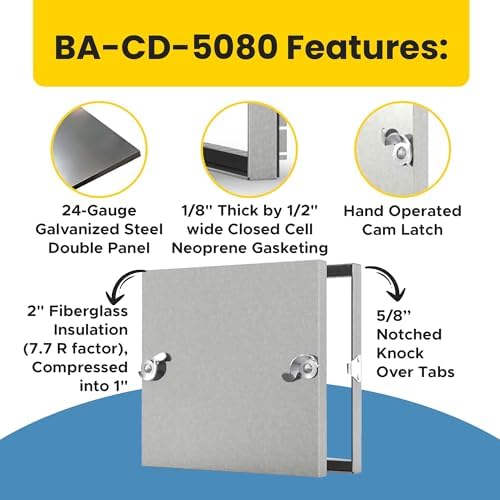 Best 8" x 8" Removable Duct Access Panel - Image 2