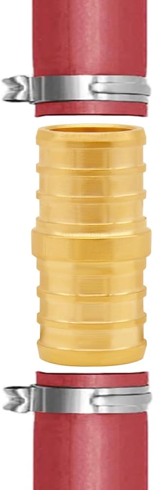 Uenede Brass 3/4 Inch PEX Coupling Crimp Pipe Tube Fitting Kit - Image 5