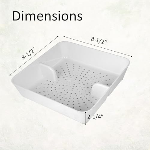 GSW 4 Pcs FS-PB ABS Plastic Floor Sink Drain Strainer Drop-in Basket, Catch - Image 2