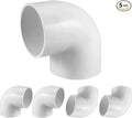 5PCS 1-1/2" 90 Degree Elbow PVC Pipe Fitting Adapter Coupling Connector by Fitvell