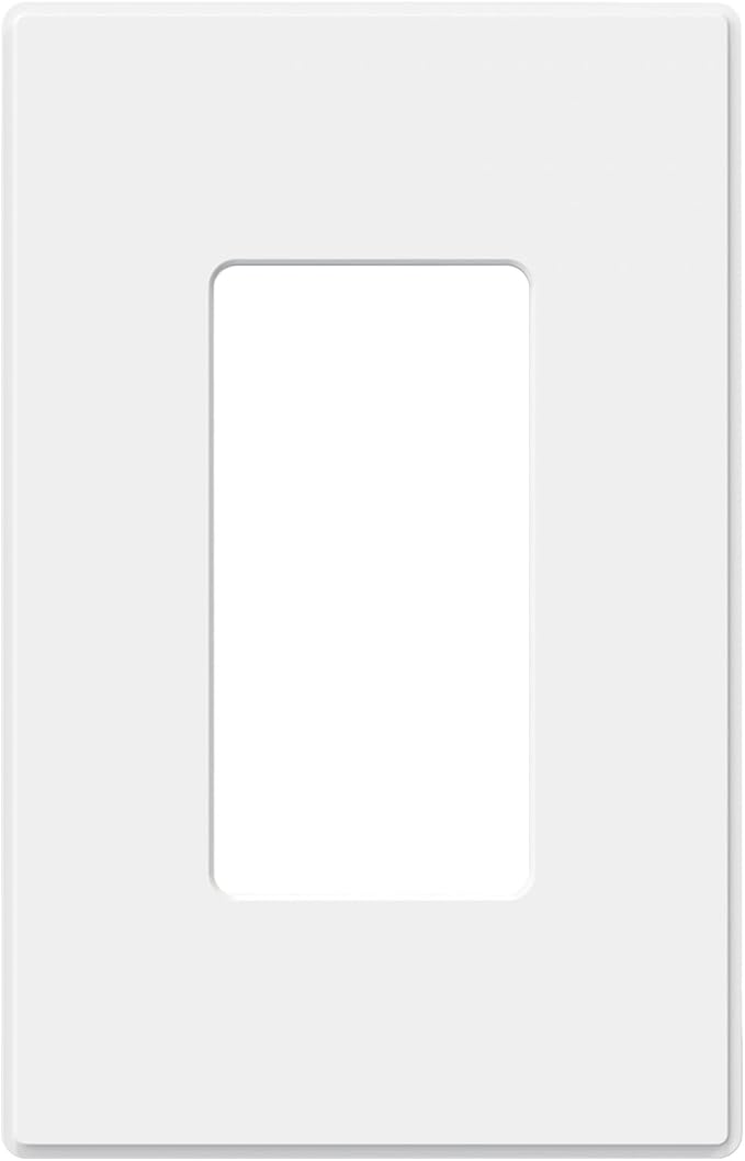 ELEGRP 1-Gang Screwless Decorative Wall Plates, Mid-Size Unbreakable by ELEGRP%7CELEGROUP
