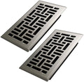 Howeall 4x8 Inches 2 Pack Heavy Duty Walkable Floor Register Easy Adjust Air by Howeall
