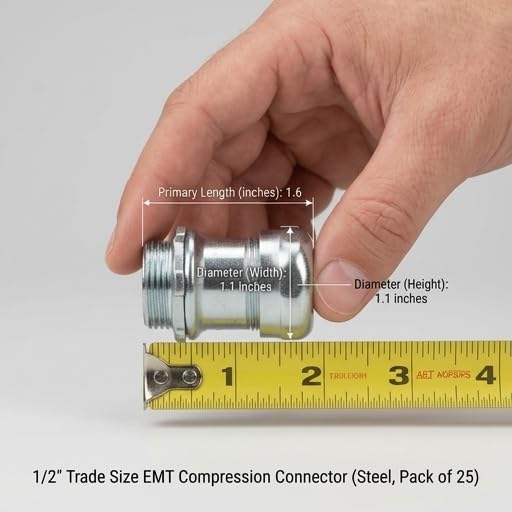 Morris Products 14940 EMT Compression Connector, 1/2" Trade Size - Image 6