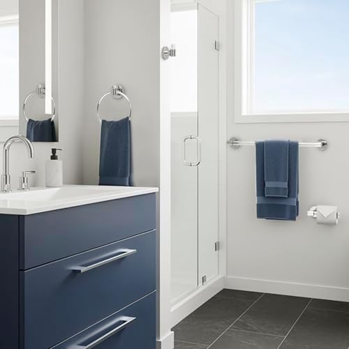 Gatco 5712 Clarion Towel Ring, Wall Mounted Hand Towel Holder - Image 4