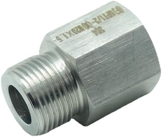 1 Piece 1/2" NPT Pipe Female x M20*1.5 Male Metric Gauge Sensor Adapter - Image 3