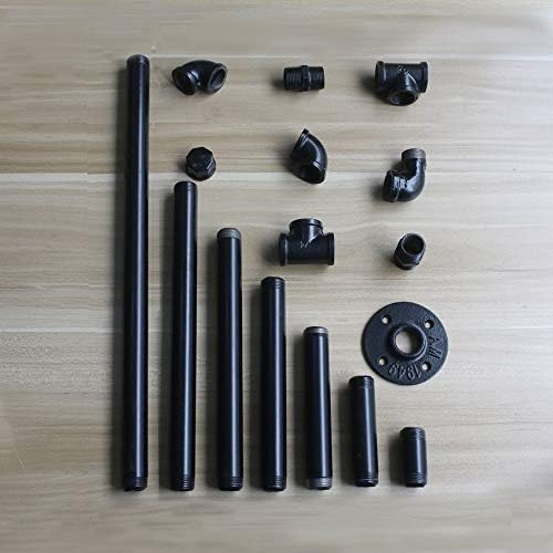 GeilSpace 1/2" Floor Flange, 10 Pack Black Malleable Iron Pipe Fittings - Image 4