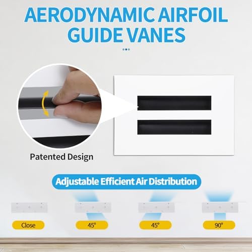 6x4 Modern AC Vent Cover, Decorative Air Vent Register Grille - Image 2