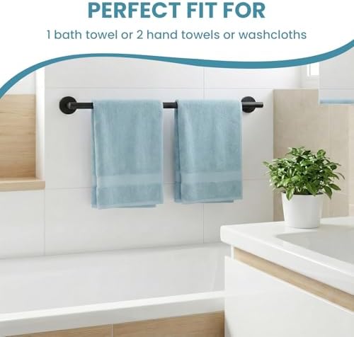 Towel Bar, 24 Inch Towel Racks for Bathroom Wall Mounted, SUS304 Stainless - Image 5