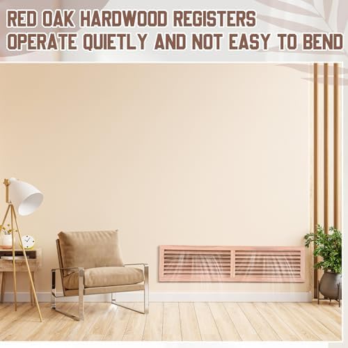Weysat 1 Pcs 8 x 32 Inch Oak Hardwood Air Return Vent Cover Unfinished - Image 5