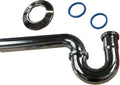 EZ-Fluid 1-1/4" x 1-1/4" Thick Heavy Duty 17 Gauge Chrome Brass Bathroom Sink by EZ-FLUIDPlumbingProducts