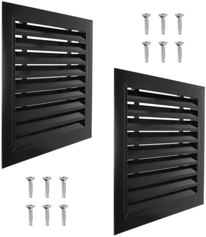 PATIKIL 16 x 16 Inch Gable Vent, 14 x 14 Inch Duct Opening Size by PATIKIL