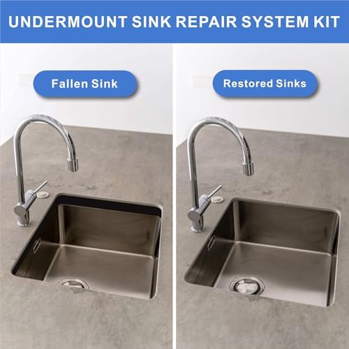 2Pcs Undermount Sink Brackets Sink Repair Kit Adjustable Undermount Sink Support - Image 4