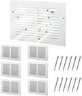 Pelopy 10 x 6 Inch 6 Pack Return Air Grille Vent Covers & 12 Screw by Pelopy