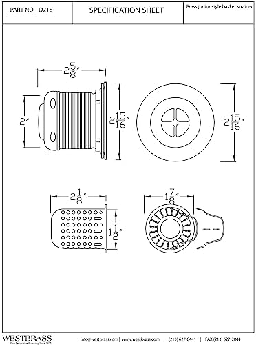 Westbrass D218-11 Junior Bar and Laundry Sink Drain Assembly - Image 4