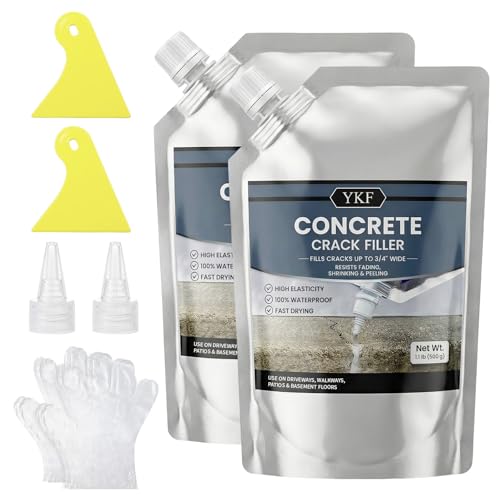 YKF Concrete Crack Filler 2-Pack by ProResultsDIYEase