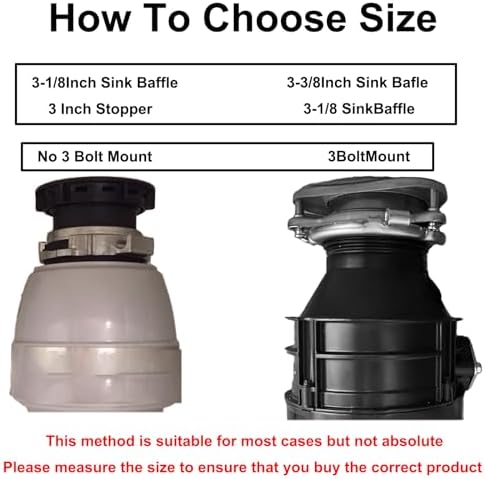 2pcs 3 1/8 Inch Garbage Disposal Sink Baffle Splash Guard, Garbage Disposal - Image 6