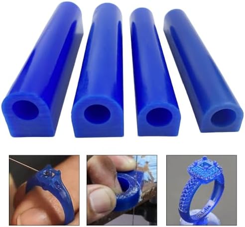 NIUPIKA Carving Wax Ring Tube for Making Rings Mold Hard Wax Blank Large Flat - Image 2