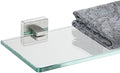 JQK Bathroom Glass Shelf, Floating Tempered Glass Shower Storage 20 by 5 inches by Homeimprovement