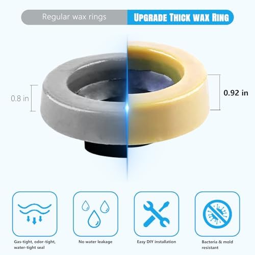 MENNTY Toilet Wax Ring with Horn Universal Fit - Image 2