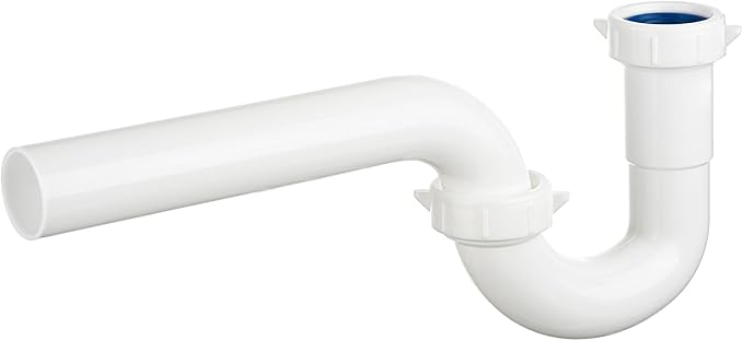 Yariwiz White 1 1/4 Inch Basin Sink Drain Pipe Tubular Kit, Not Used - Image 7