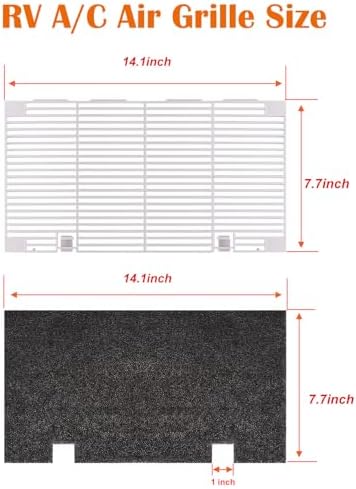 weideer 2PCS RV A/C Ducted Air Grille - Image 2