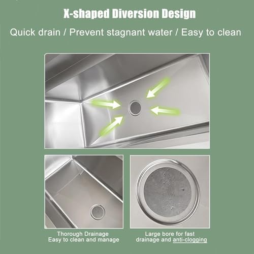 40" 1-Compartment Commercial Sink - Image 3