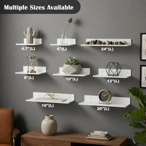 Z metnal Small Wall Shelves, Mini Display Metal Lack Floating Shelf - Image 5