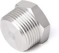 Joywayus Stainless Steel Outer Hex Thread Socket Pipe Plug Fitting 1" NPT Male by Joywayus
