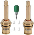 Brass Faucet Cartridge Replacement Kit M20 x 1.5 Ceramic Valve Pair by Unknown