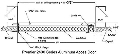 Premier Universal Access Panel, 2400 Series, Keyed Latch - Image 3