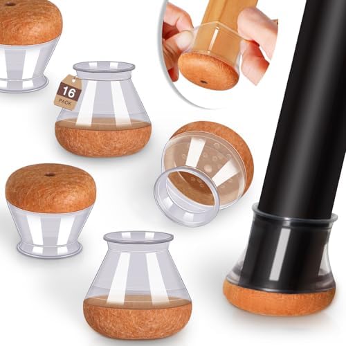 YOZON Chair Leg Floor Protectors Silicone Caps Felt Furniture Pads Covers by yozon