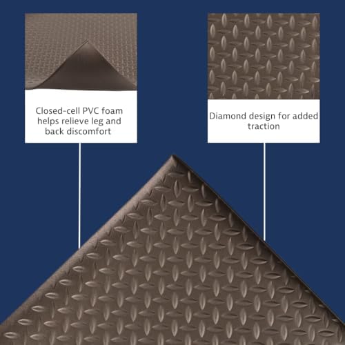 NoTrax 418 Diamond Tred™ 3' x 60' x 3/8" Anti Fatigue Mat - Image 3